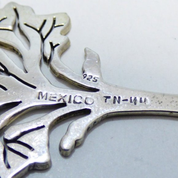 Vintage Taxco Silver Tree Brooch - Picture 3 of 6